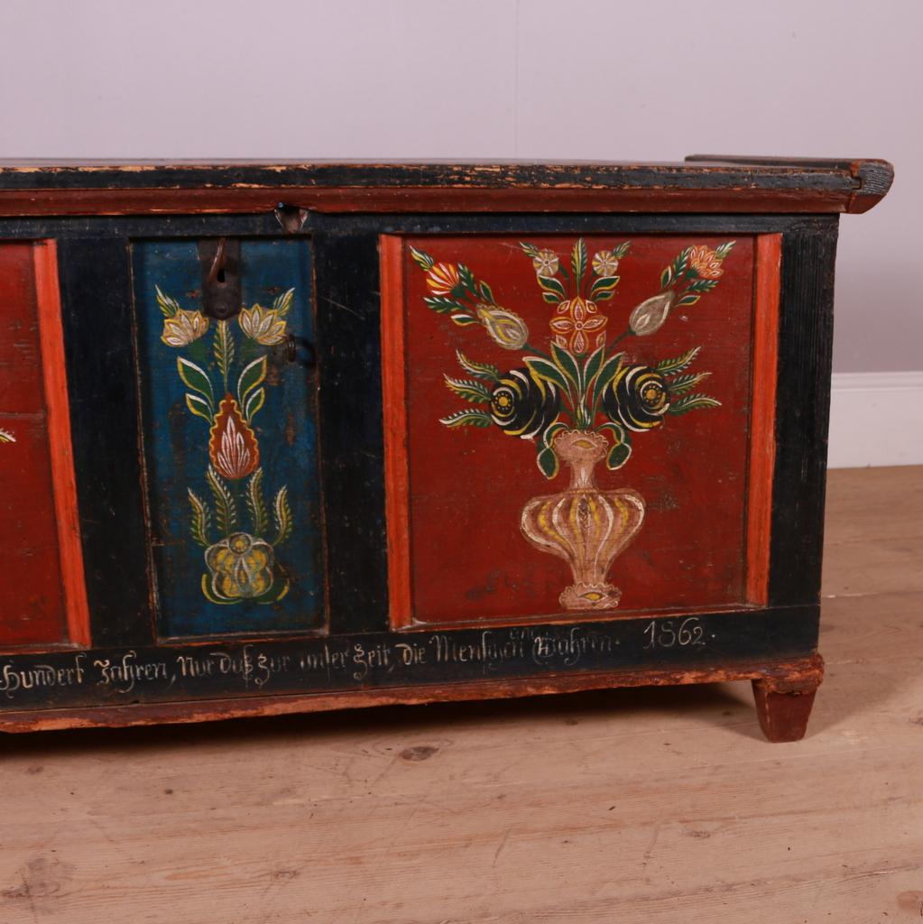 Victorian Original Painted Austrian Coffer