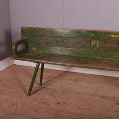 Original Painted Austrian Settle