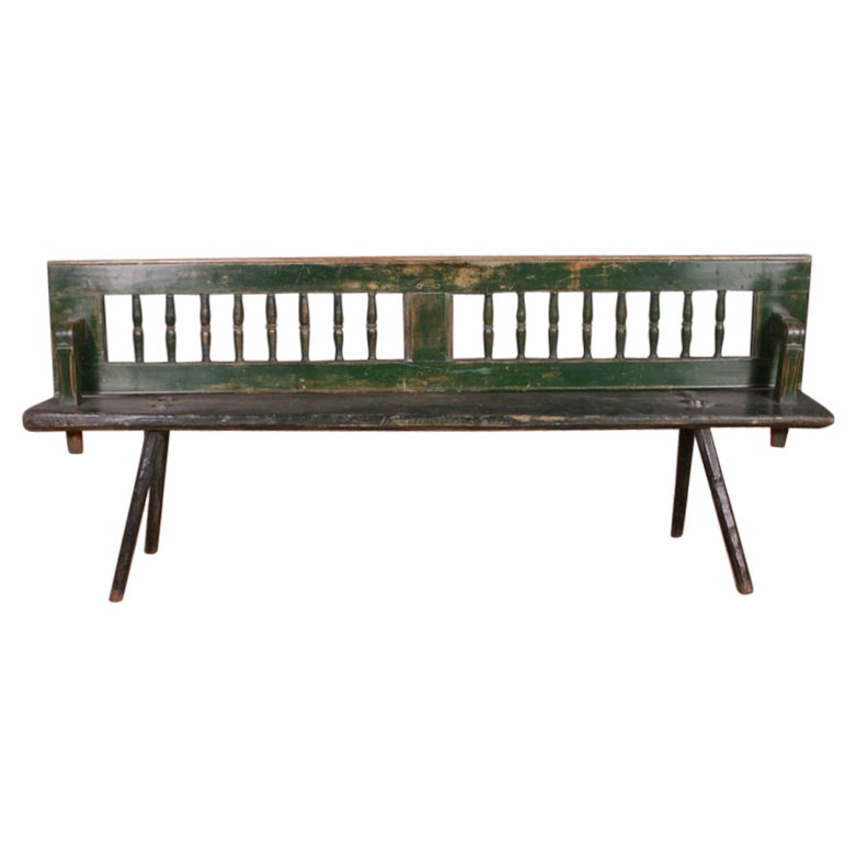 Asiento austriaco original pintado