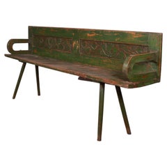 Original Painted Austrian Settle