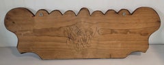 Original Painted & Carved Meat or Wall Rack