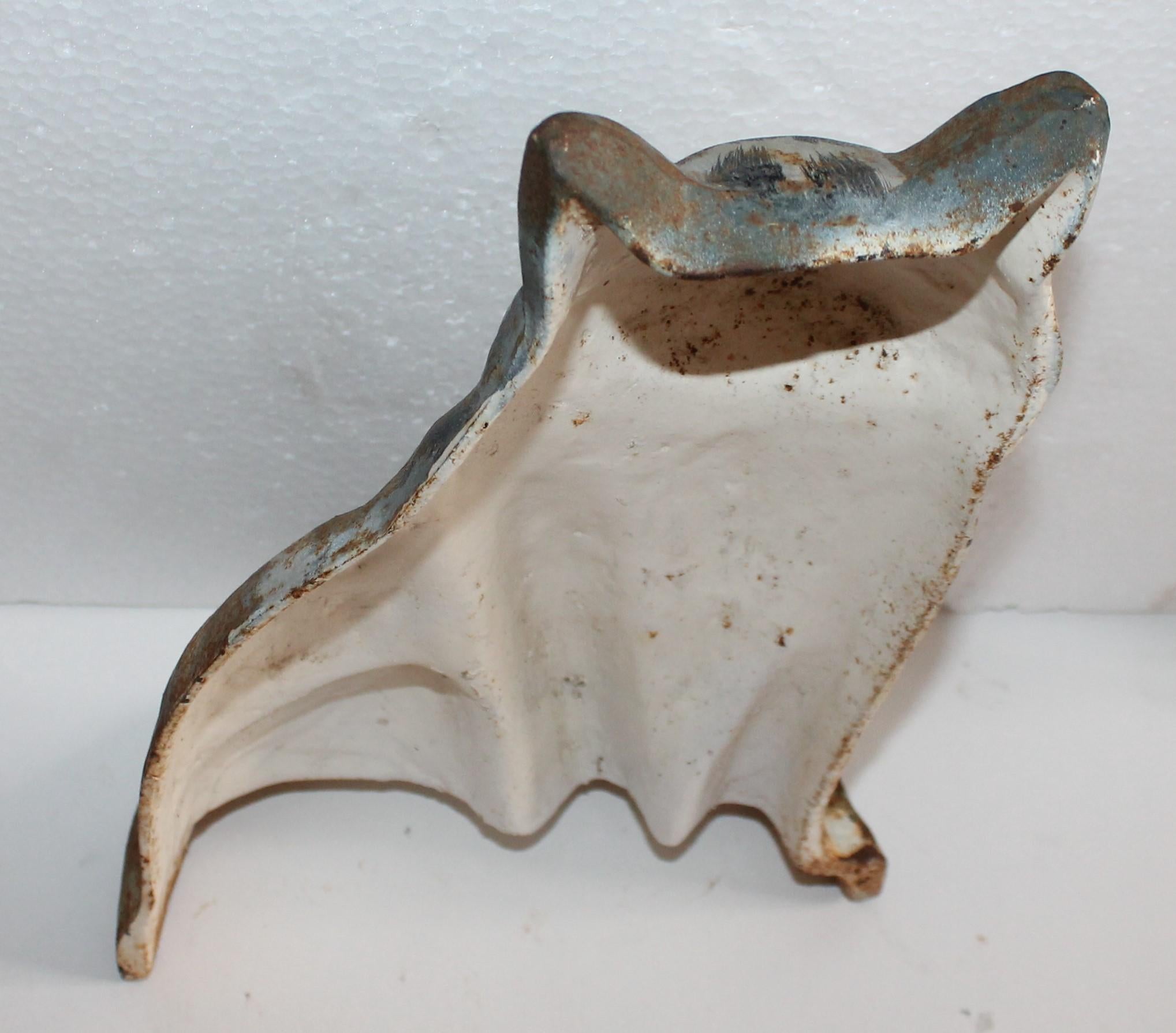 Hand-Painted Original Painted Cast Iron Cat Door Stop