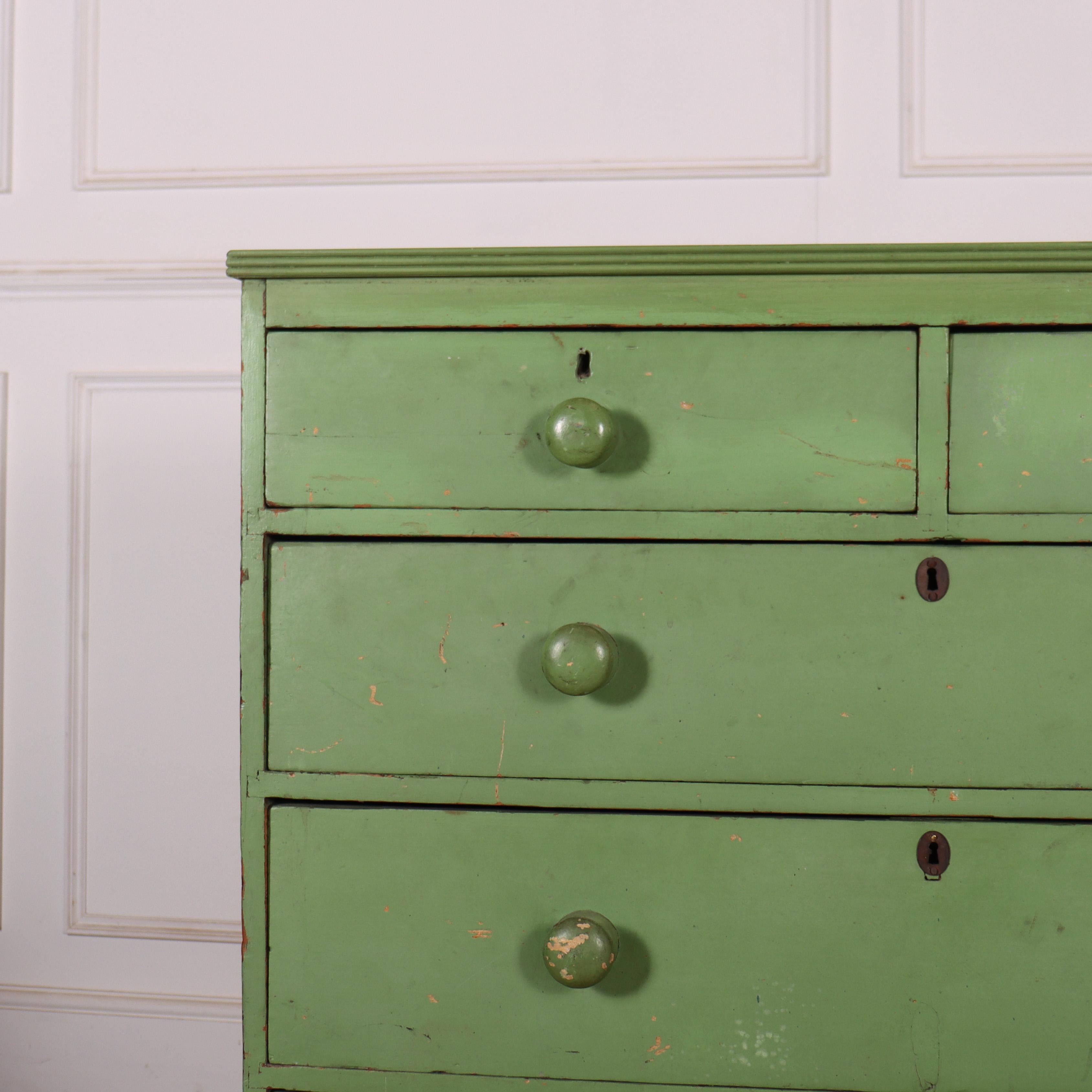 William IV Original Painted Chest of Drawers For Sale