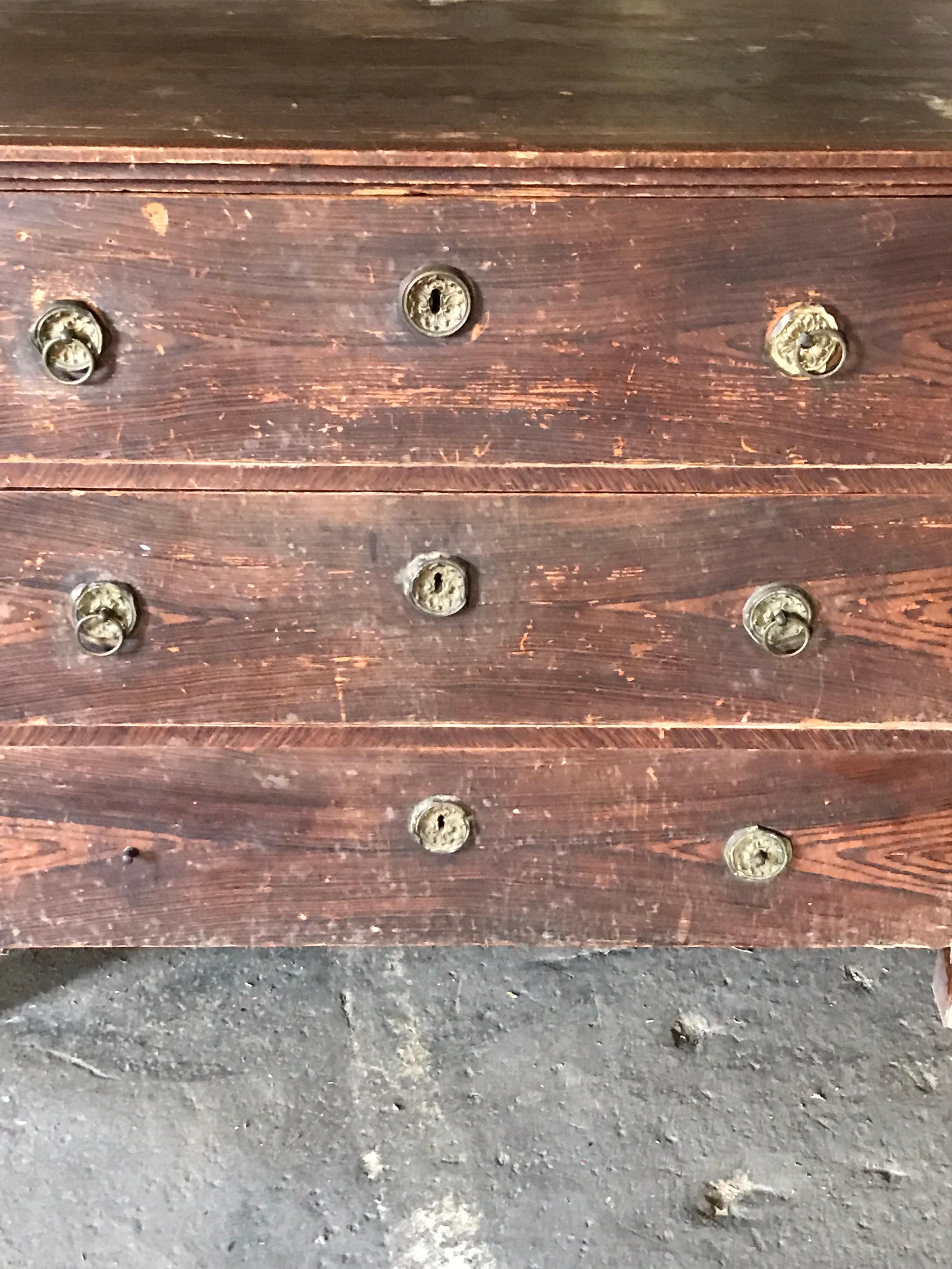 Hungarian Original Painted Chest of Drawers from Hungary For Sale