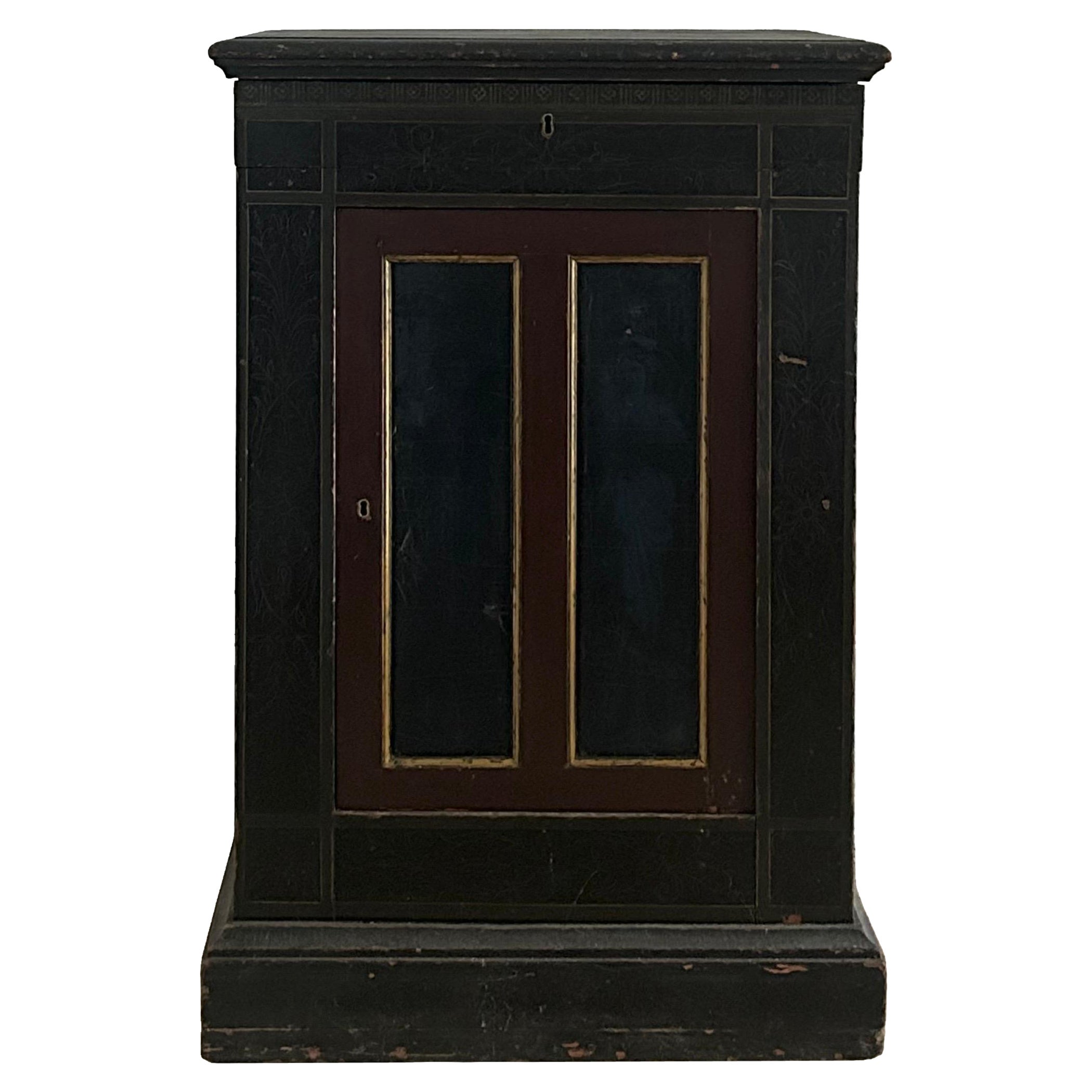 Armadio danese originale dipinto in stile pompeiano, Danimarca, anni '50 del XIX secolo in vendita