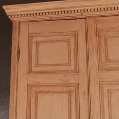 Original Painted English Linen Cupboard