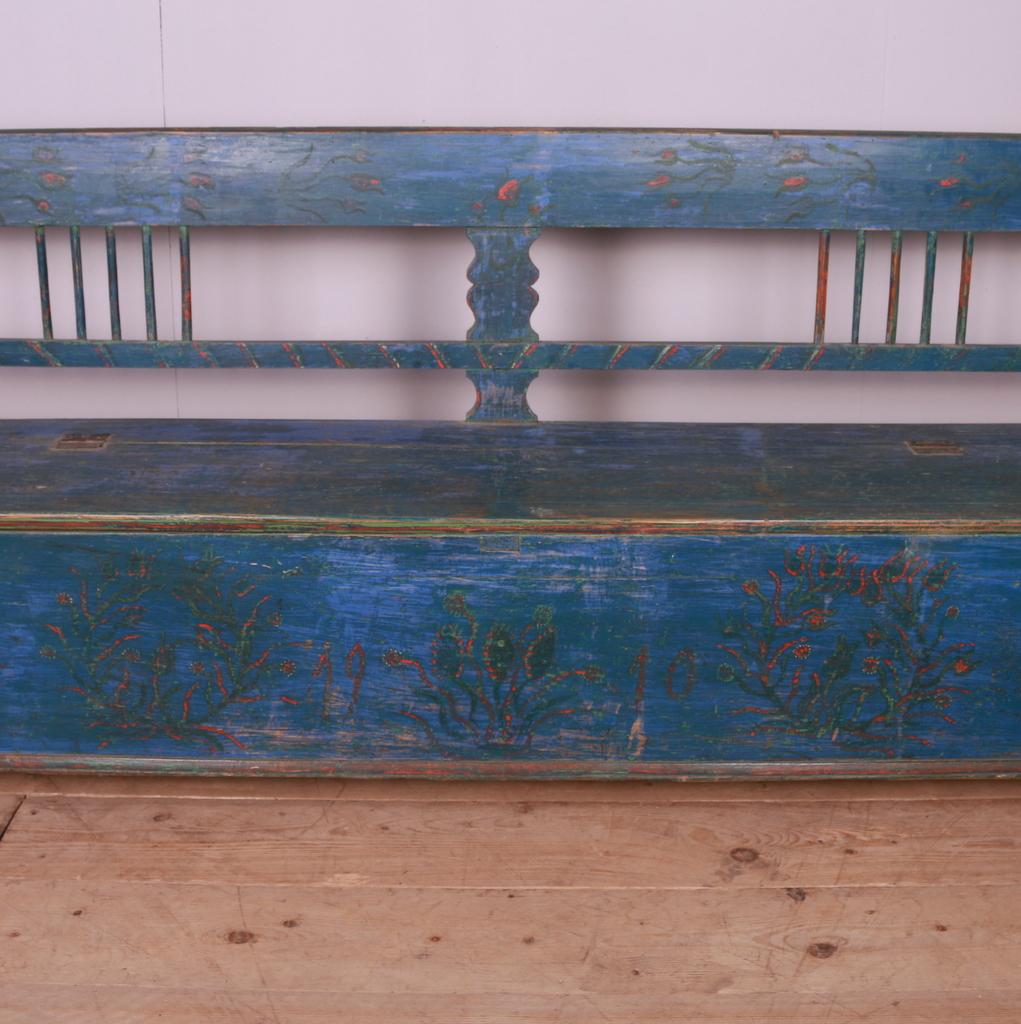 Victorian Original Painted European Bench