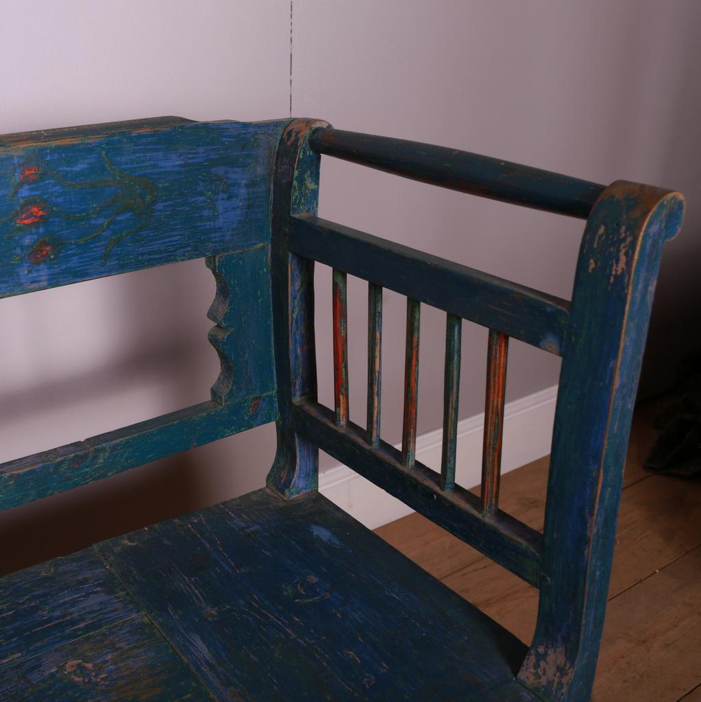 Original Painted European Bench 1