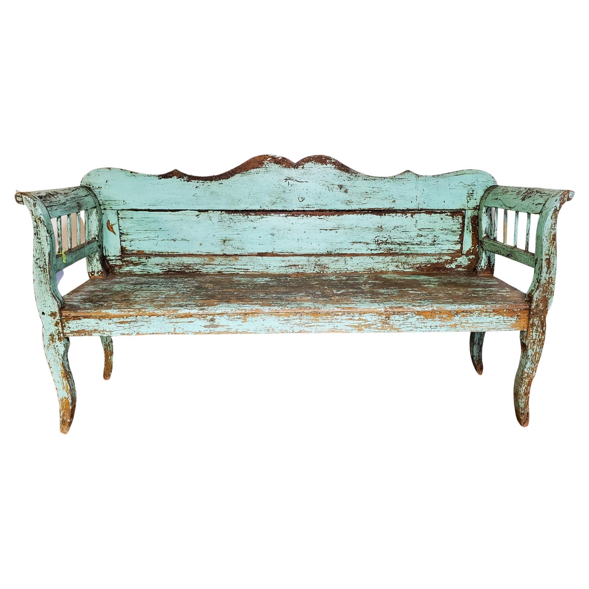 Original Painted French Bench