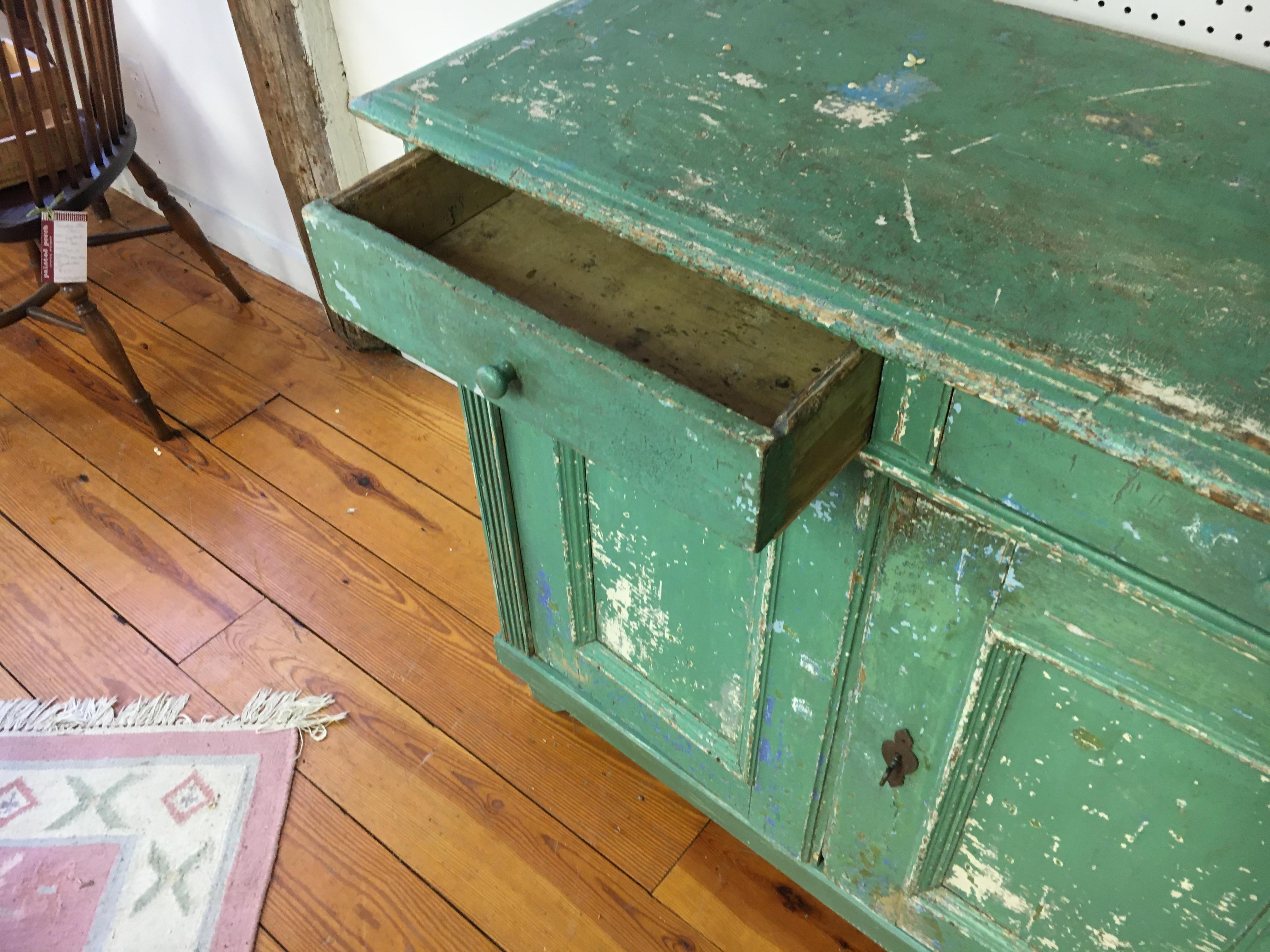 Original Painted French Buffet In Good Condition In Sheffield, MA