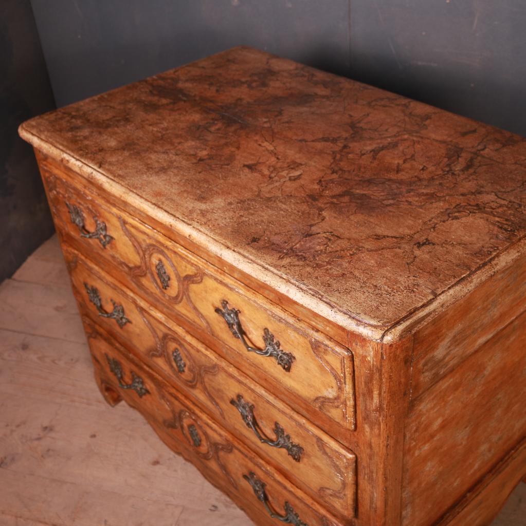 18th Century and Earlier Original Painted French Commode For Sale
