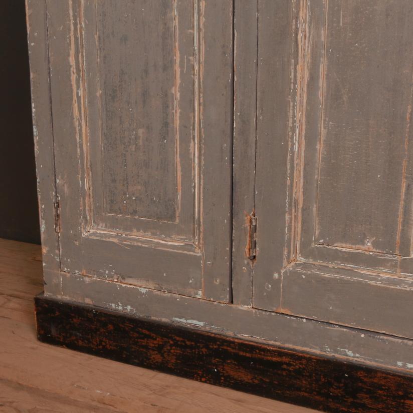 Pine Original Painted French Cupboard