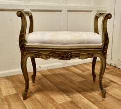 Original Painted French Louis Philippe Boudoir Window Seat