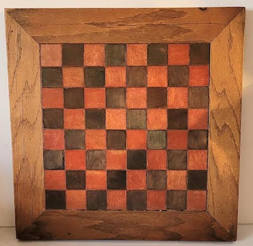 Original painted game board - signed and Dated 1935.