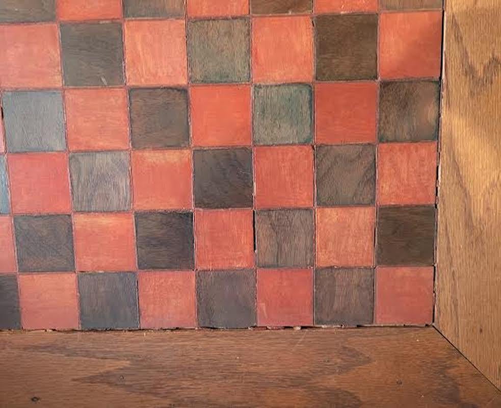 American Original Painted Game Board, Signed and Dated For Sale