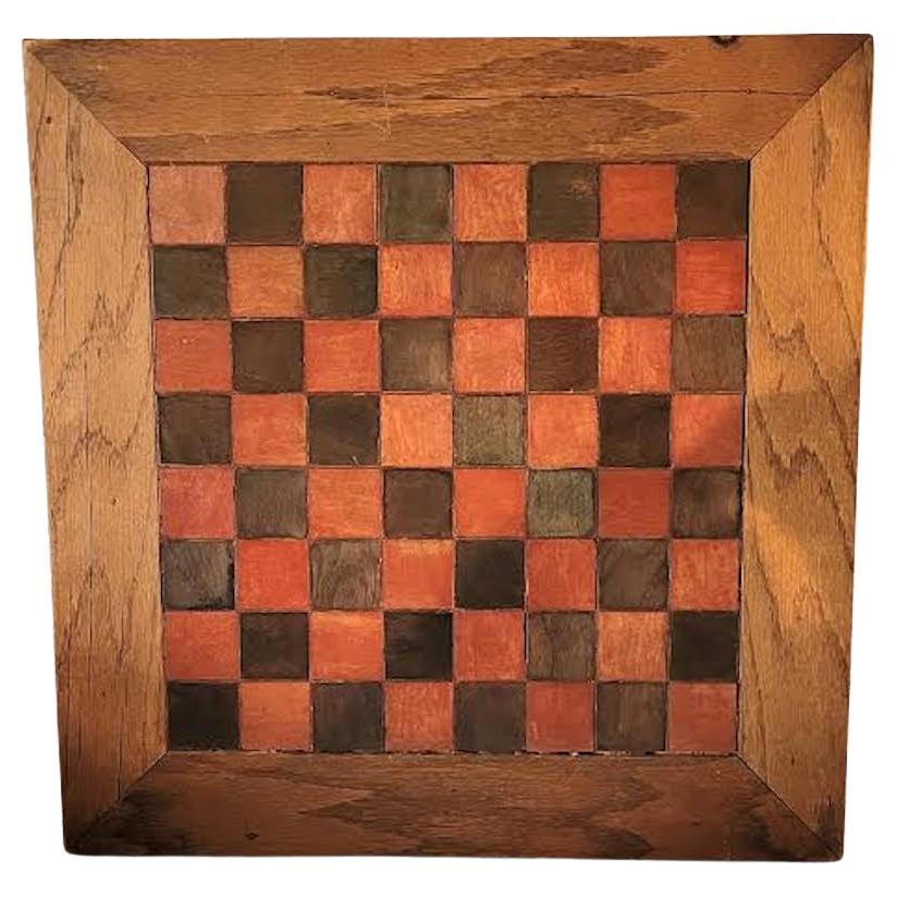 Original Painted Game Board, Signed and Dated For Sale