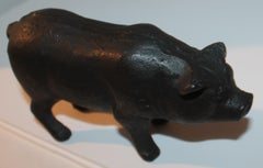 Original Painted Iron Pig