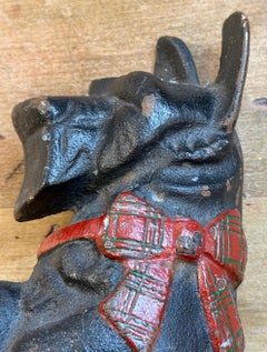 Original Painted Iron Scotty Dog Doorstop