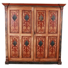Bemalter italienischer Schrank