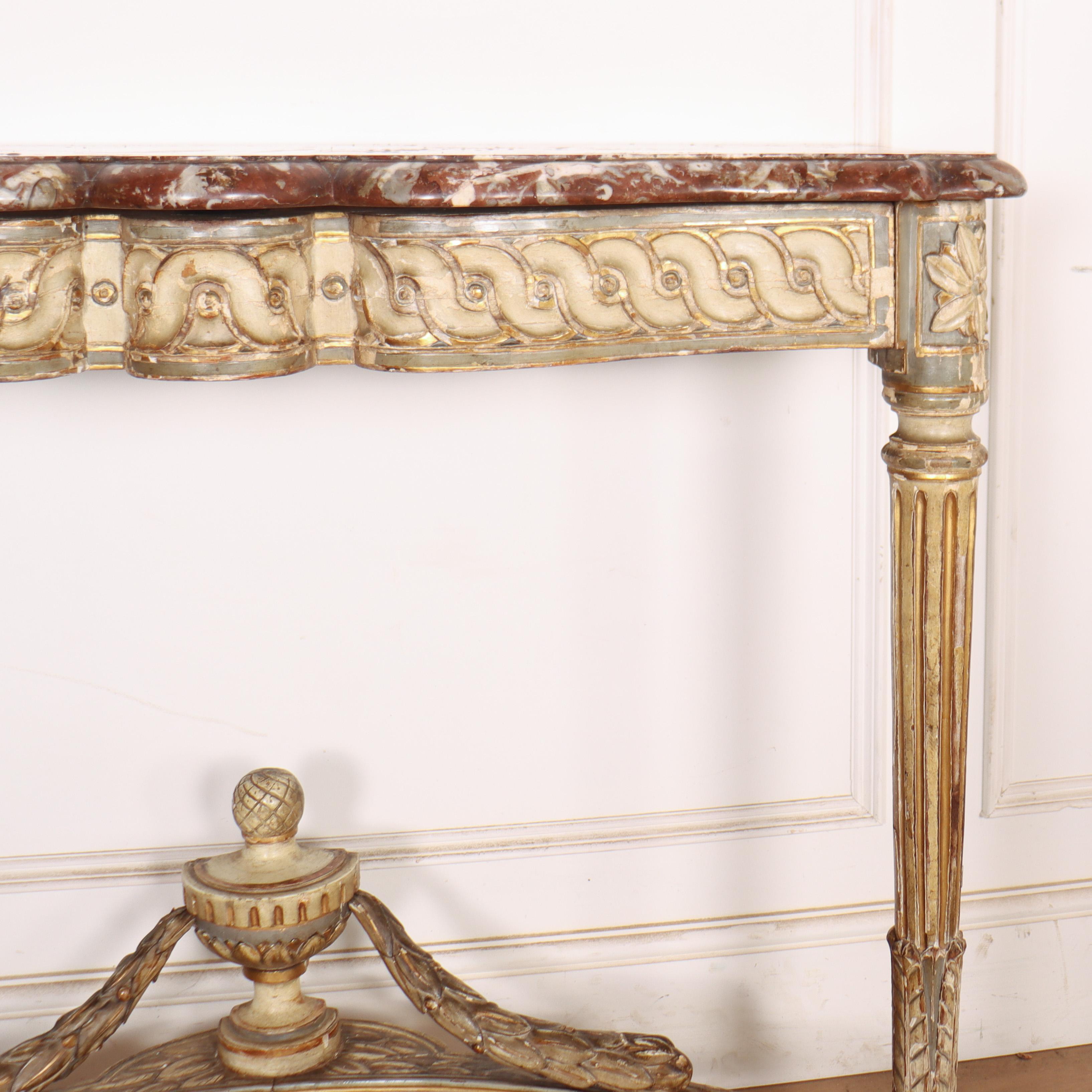 Original Painted Italian Console Table For Sale 1