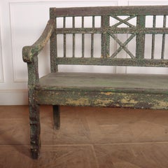 Original Painted Italian Settle