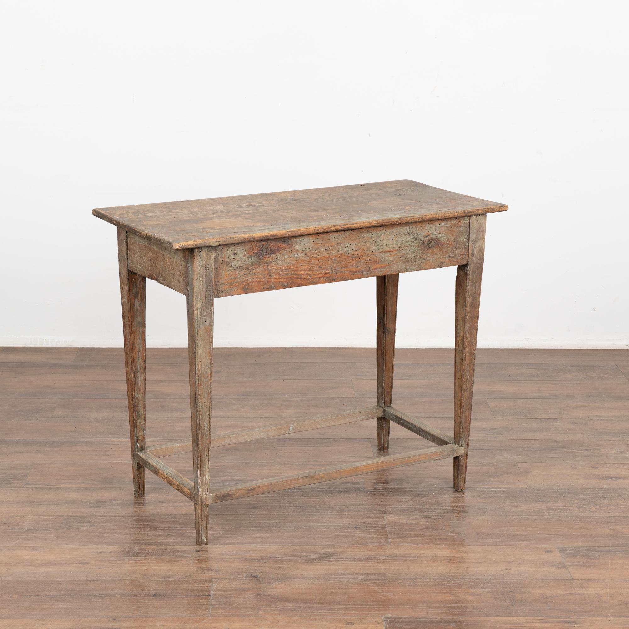 Original Painted Pine Side Table With Drawer, Sweden circa 1820-40 4