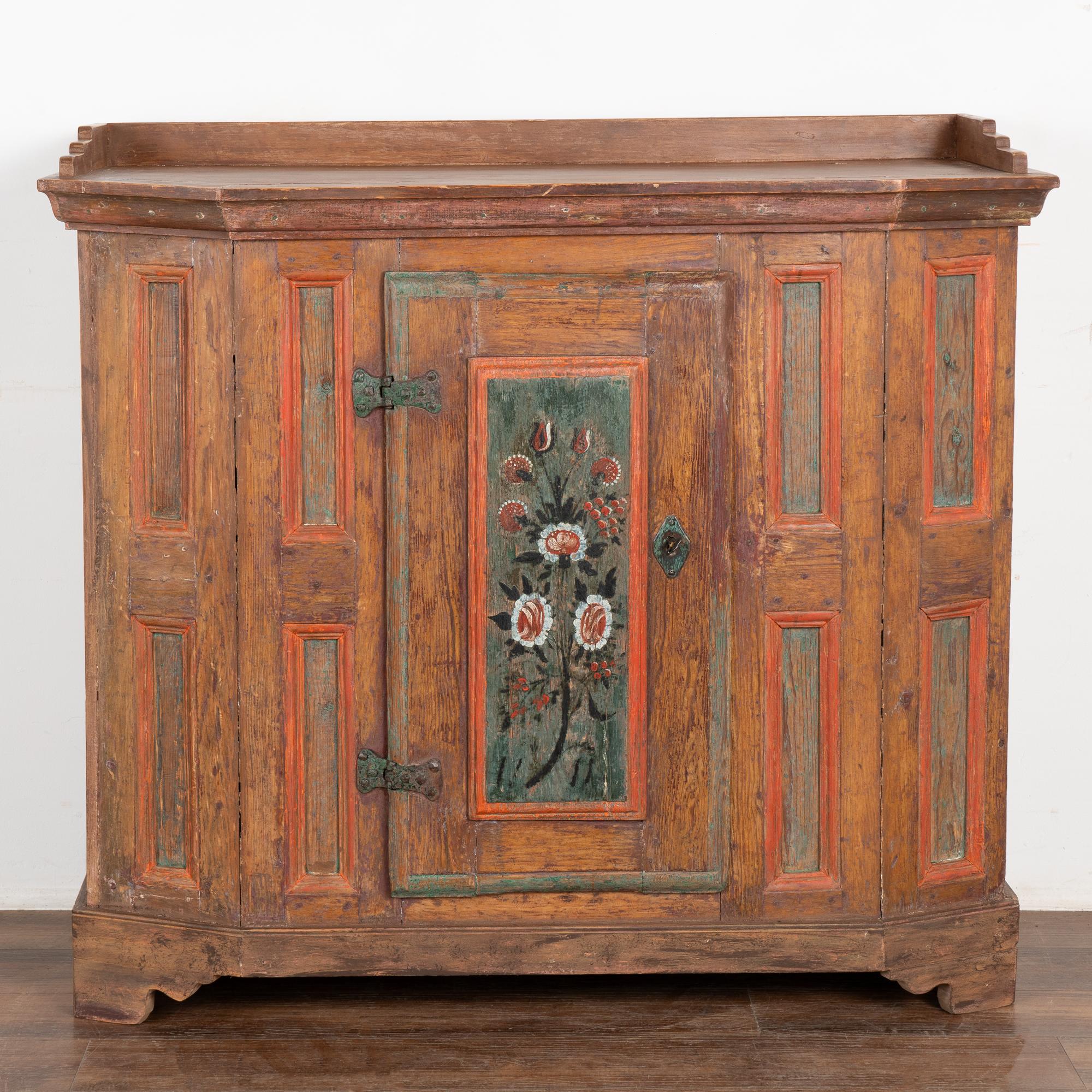 Swedish Original Painted Pine Sideboard Cabinet, Sweden circa 1820-40 For Sale