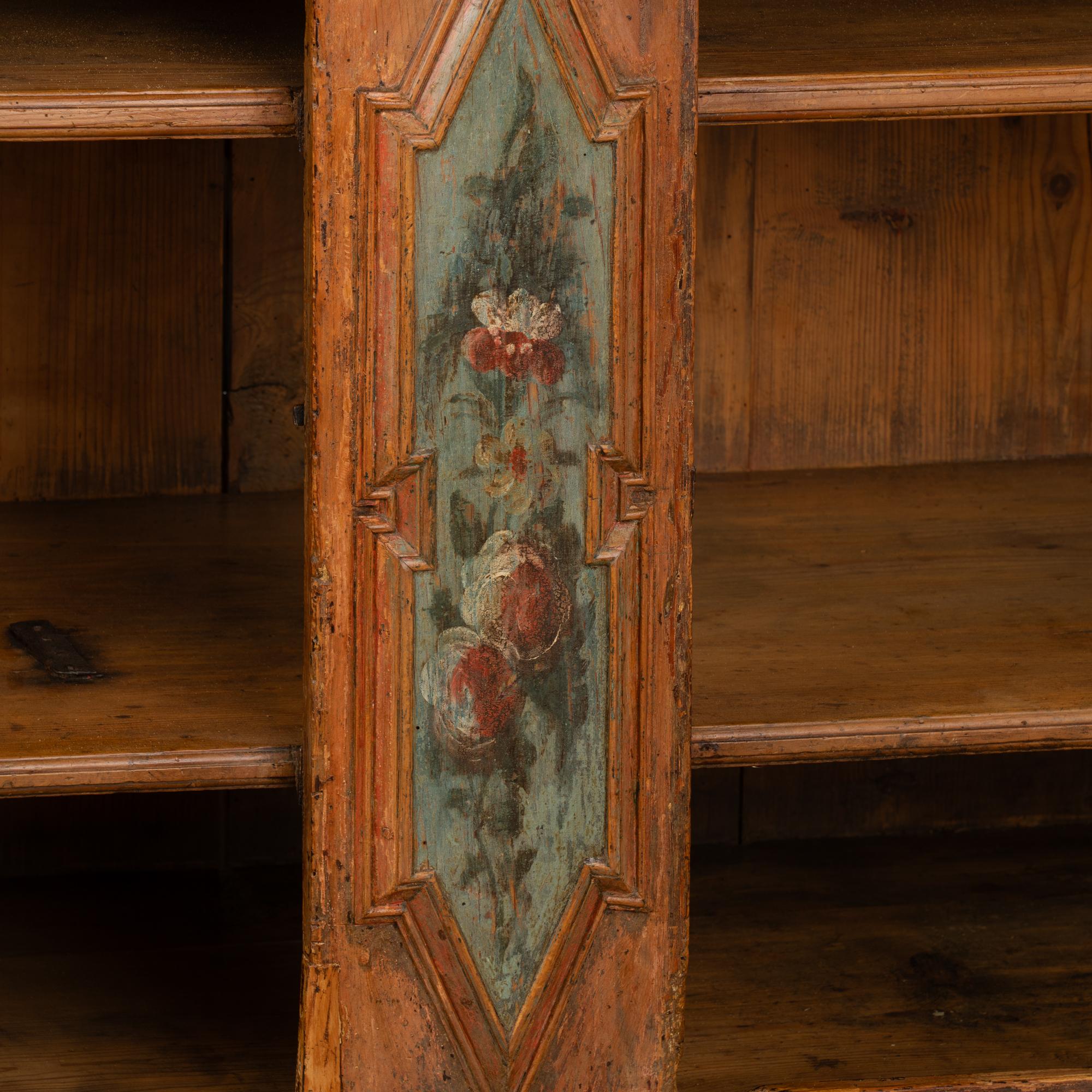 Original Painted Pine Swedish Cabinet Cupboard, circa 1820-40 4