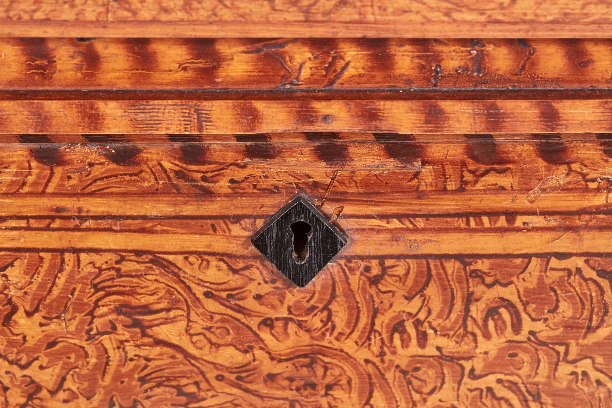 Original painted scumbled commode chest, having the original painted scumbled top, sides, and three drawers, standing on shaped feet
Fantastic original condition
Measure: 50