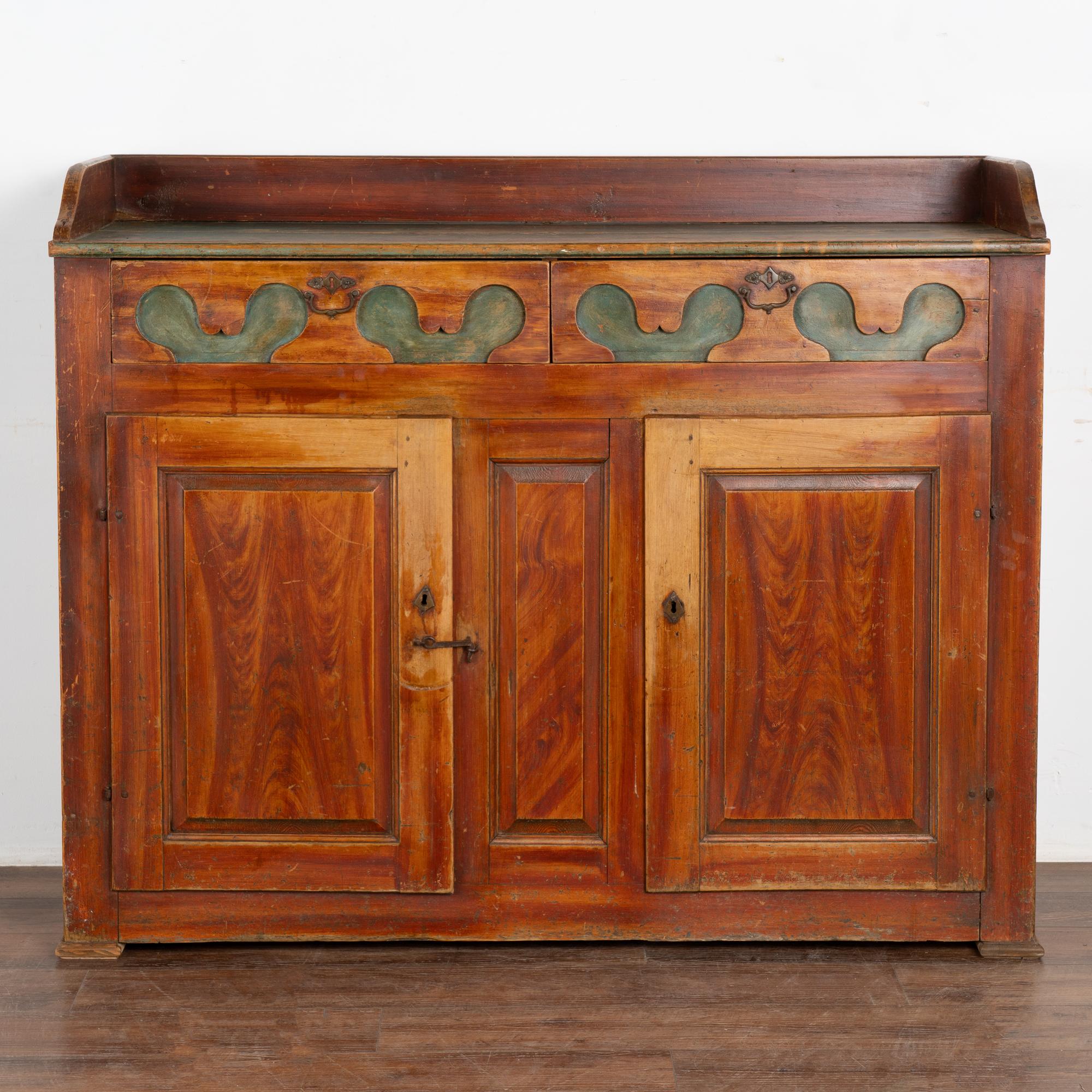 Swedish Original Painted Sideboard Cabinet from Sweden, circa 1820-40 For Sale