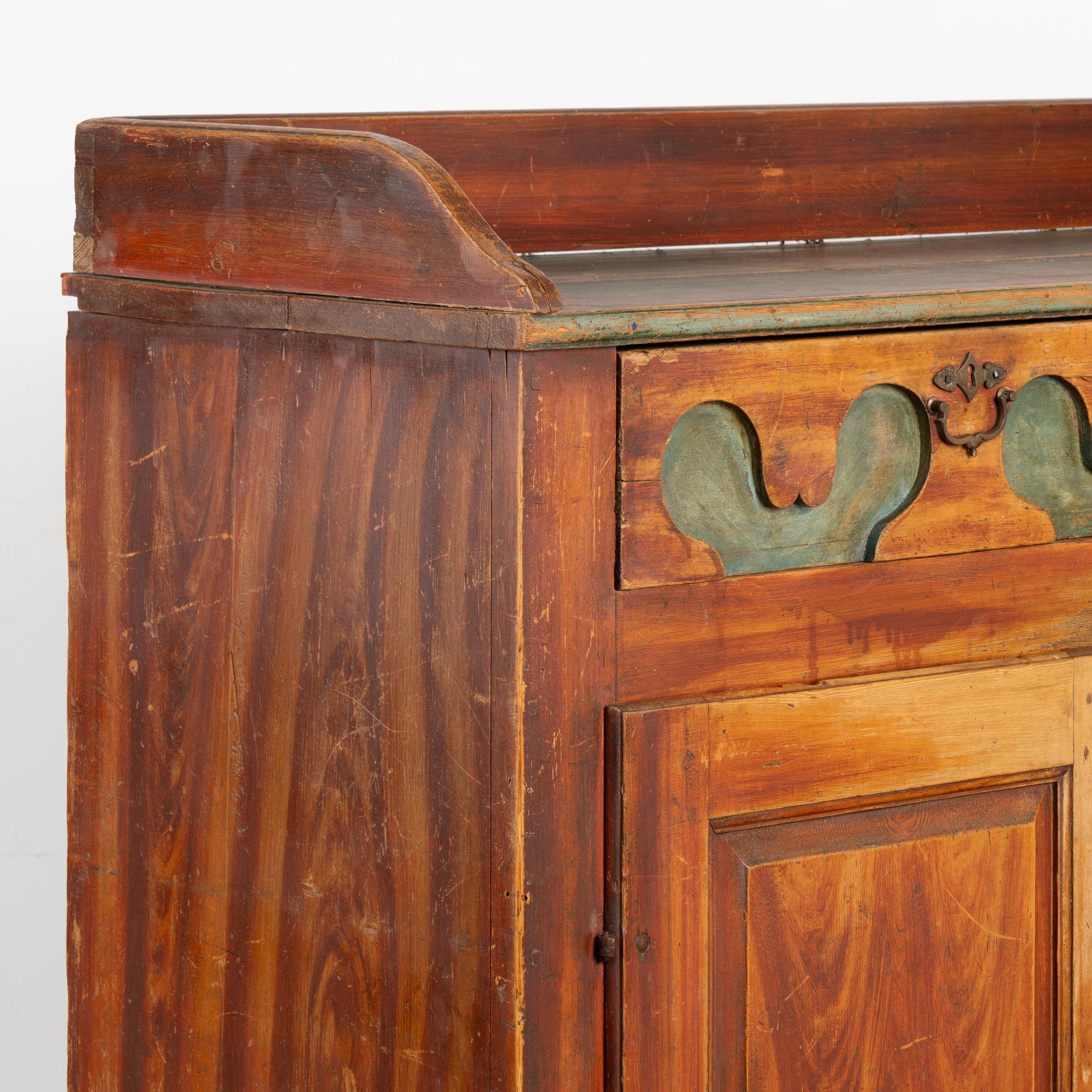 19th Century Original Painted Sideboard Cabinet from Sweden, circa 1820-40 For Sale