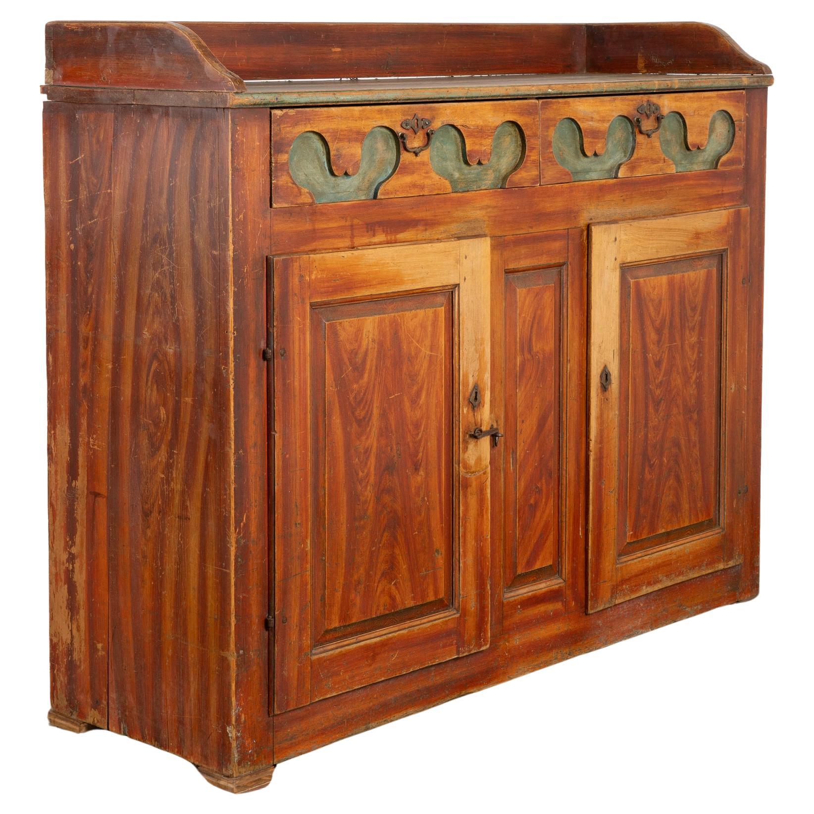 Original Painted Sideboard Cabinet from Sweden, circa 1820-40 For Sale