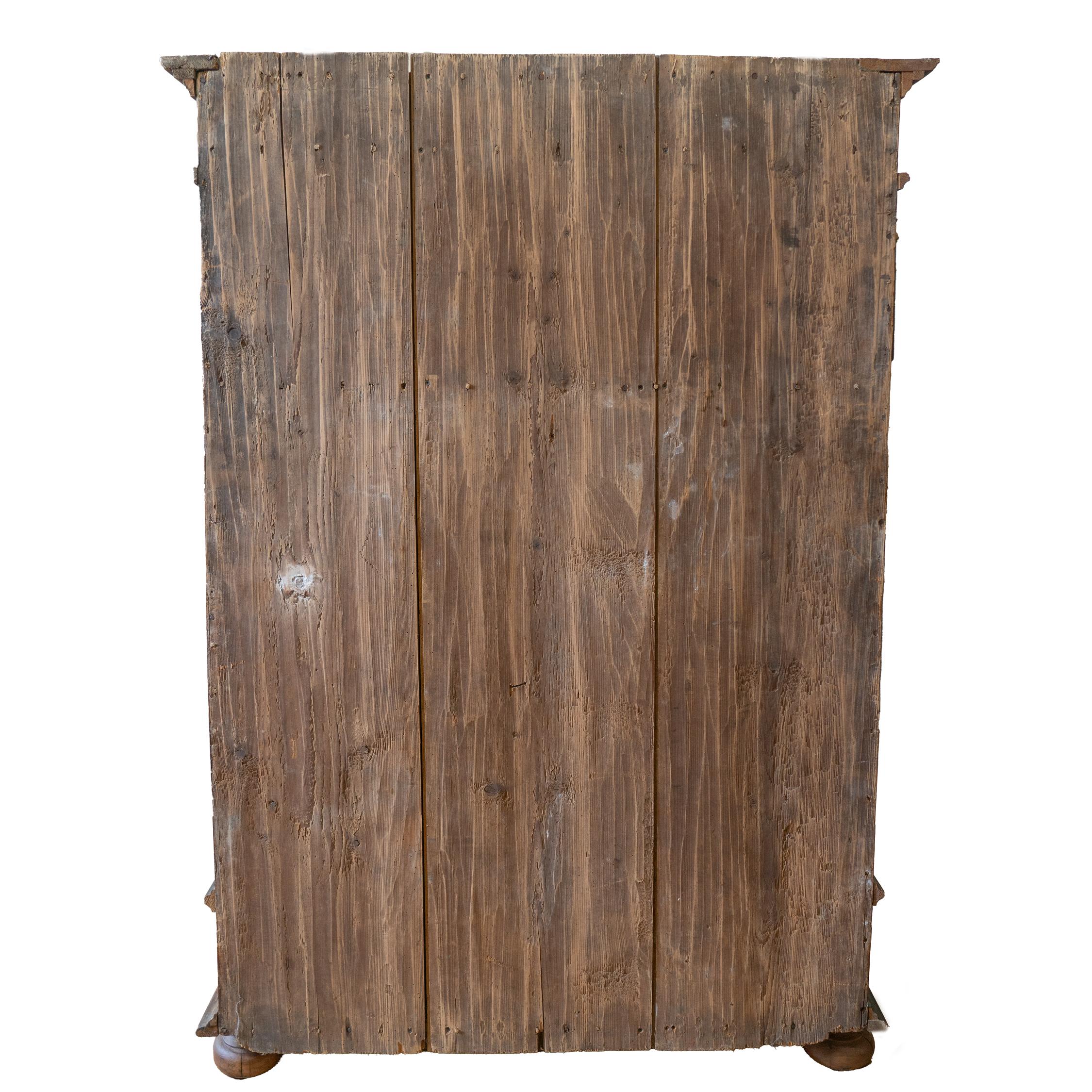 Original Painted Single Door Armoire from Austria, dated 1834 For Sale 7