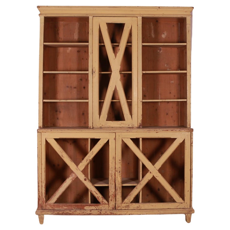 Original Painted Spanish Bookcase For Sale at 1stDibs