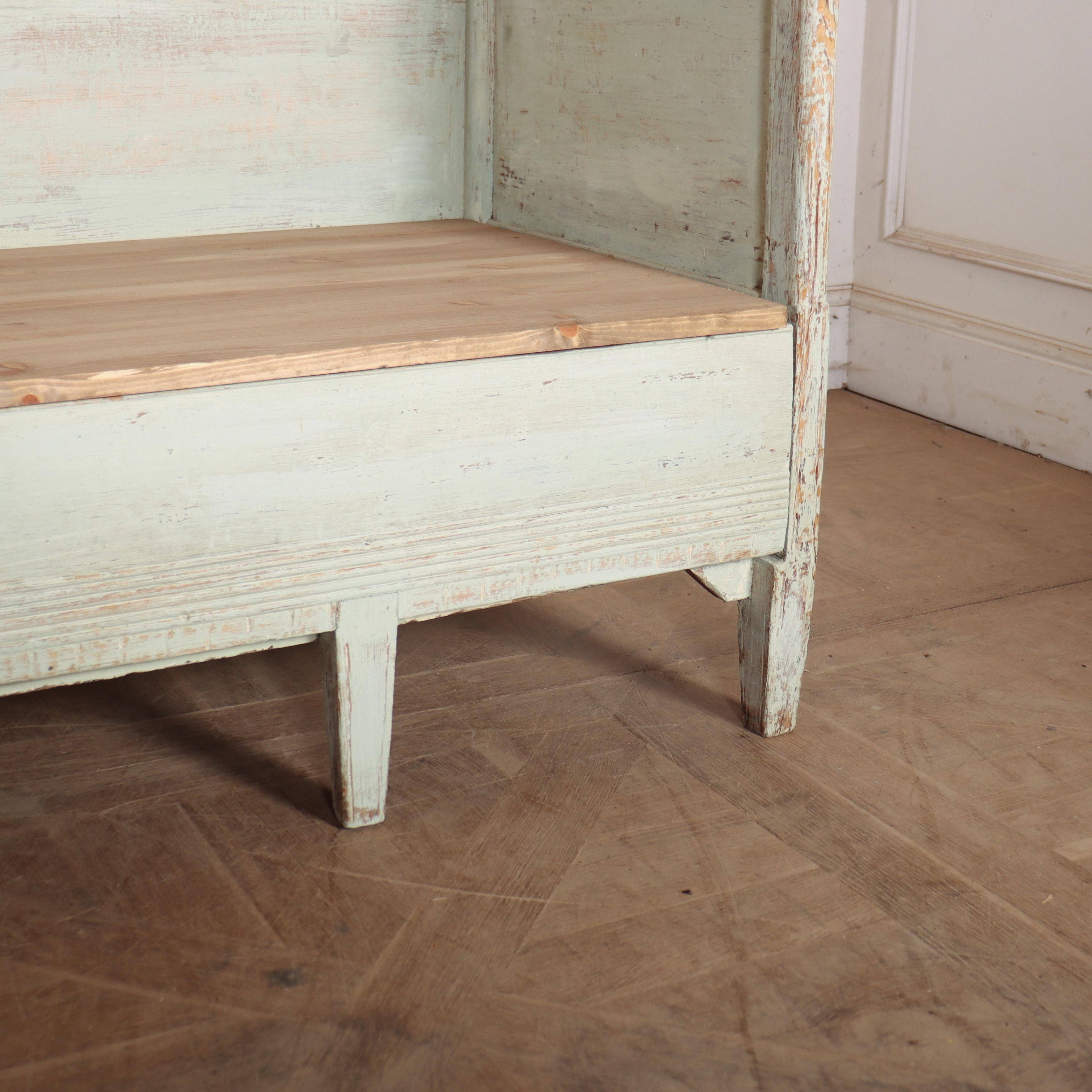 Banc suédois original peint Bon état - En vente à Leamington Spa, Warwickshire