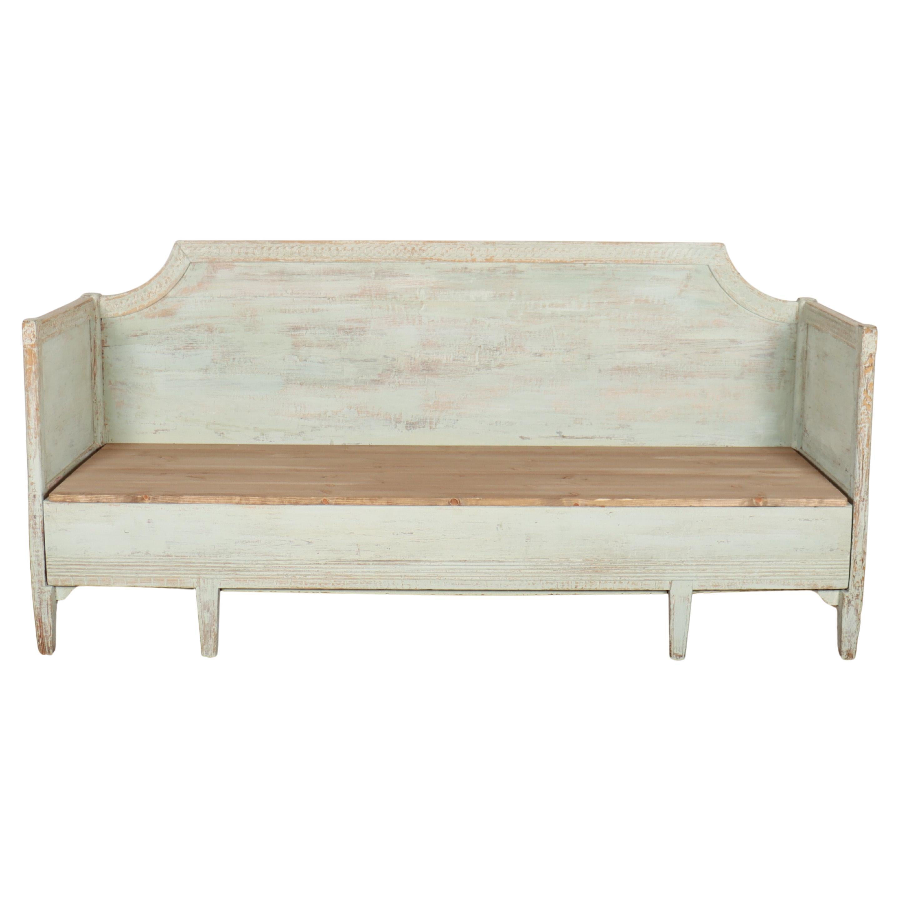 Banc suédois original peint