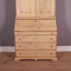 Original Painted Swedish Bureau Bookcase