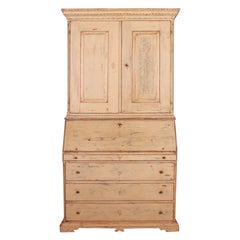 Original Painted Swedish Bureau Bookcase