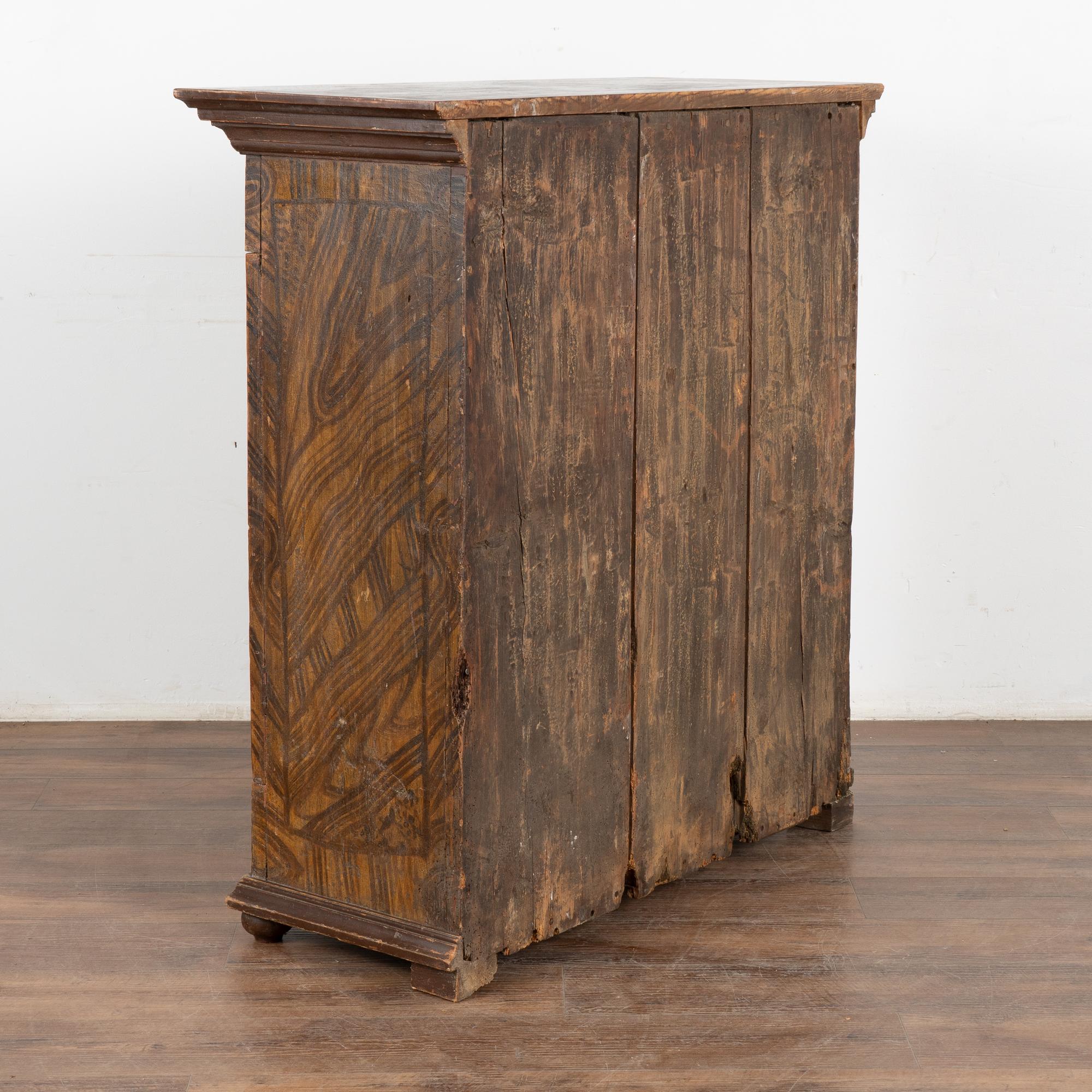 Original Painted Swedish Cabinet Sideboard, Dated 1791 6