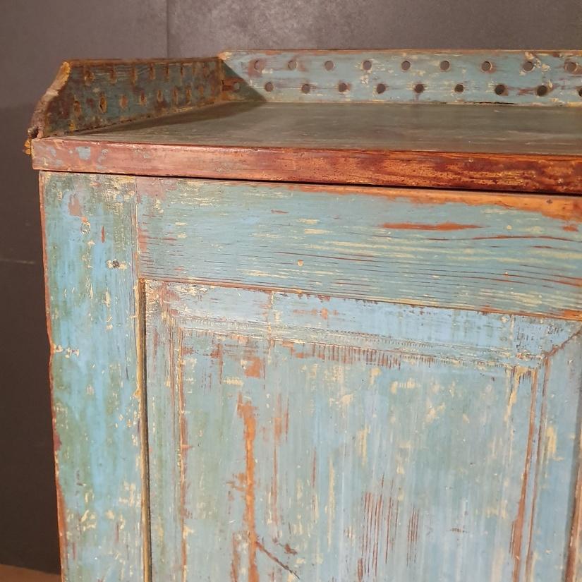 Hand-Painted Original Painted Swedish Gustavian Buffet