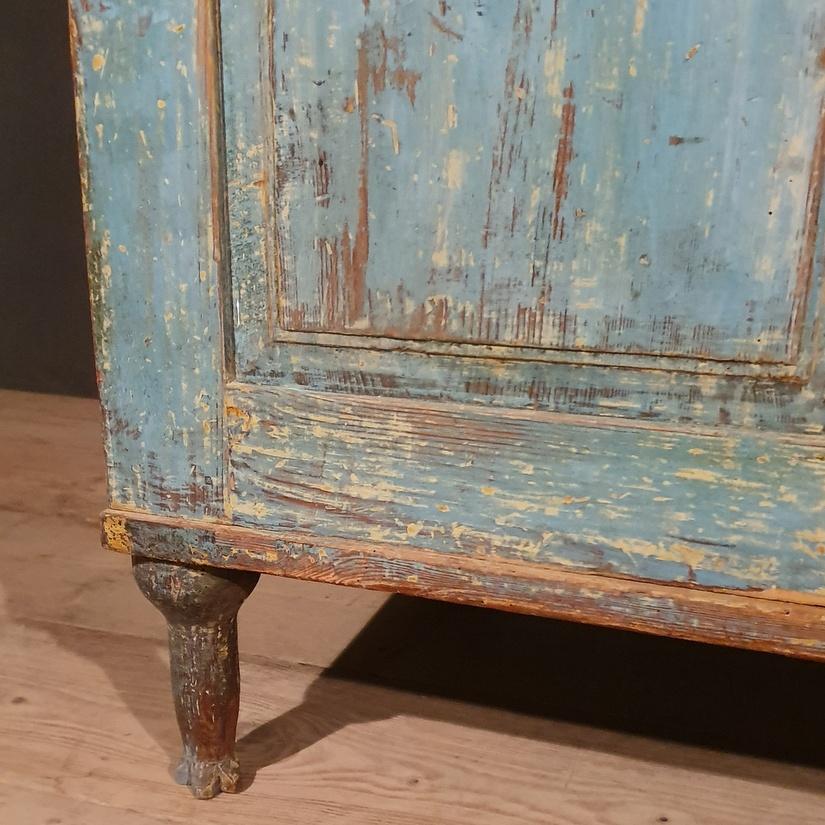 Original Painted Swedish Gustavian Buffet In Good Condition In Leamington Spa, Warwickshire