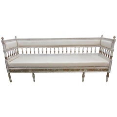 Original Painted Swedish Gustavian Sofa Original Painted Swedish Gustavian Sofa