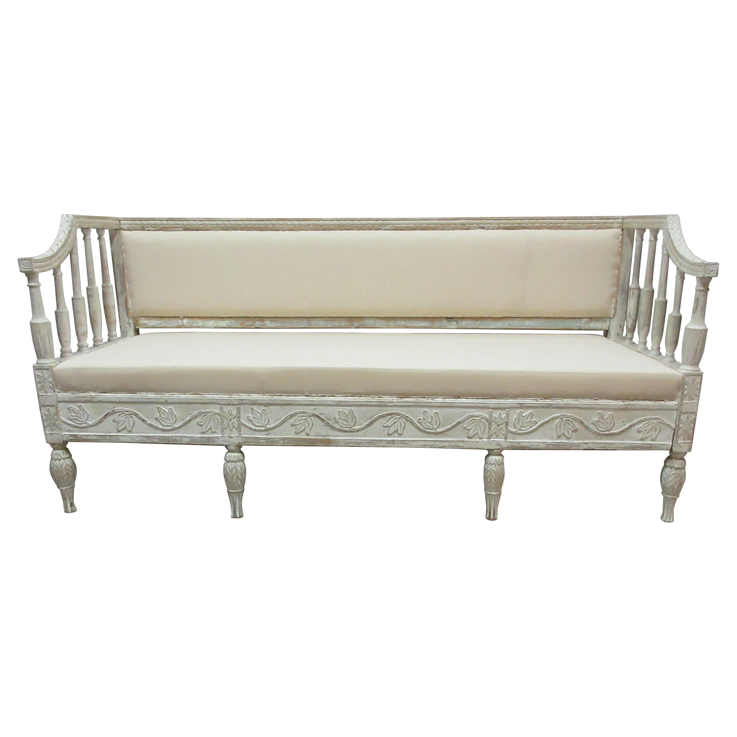 Original Painted Swedish Gustavian Sofa