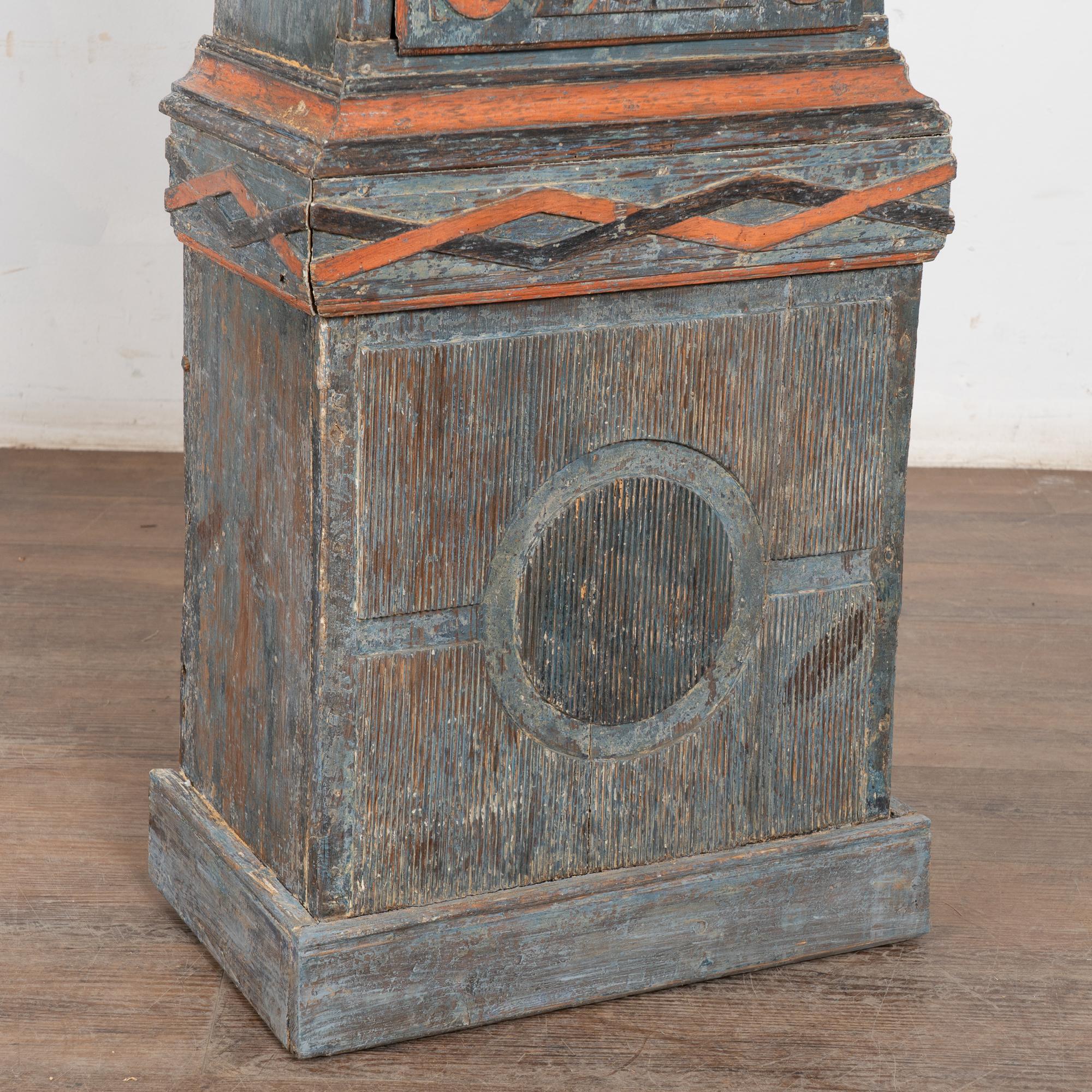 Original Painted Swedish Mora Clock , Dated 1823 For Sale 3