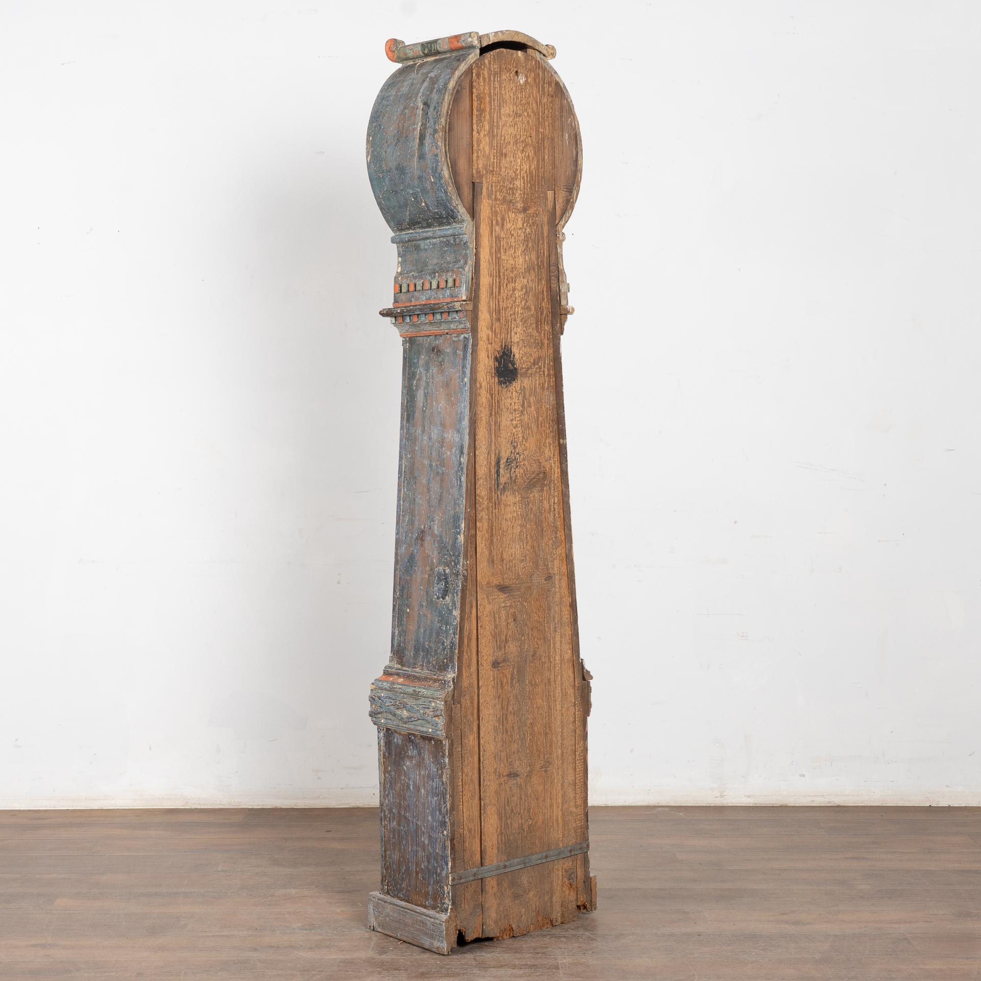 Original Painted Swedish Mora Clock , Dated 1823 For Sale 7