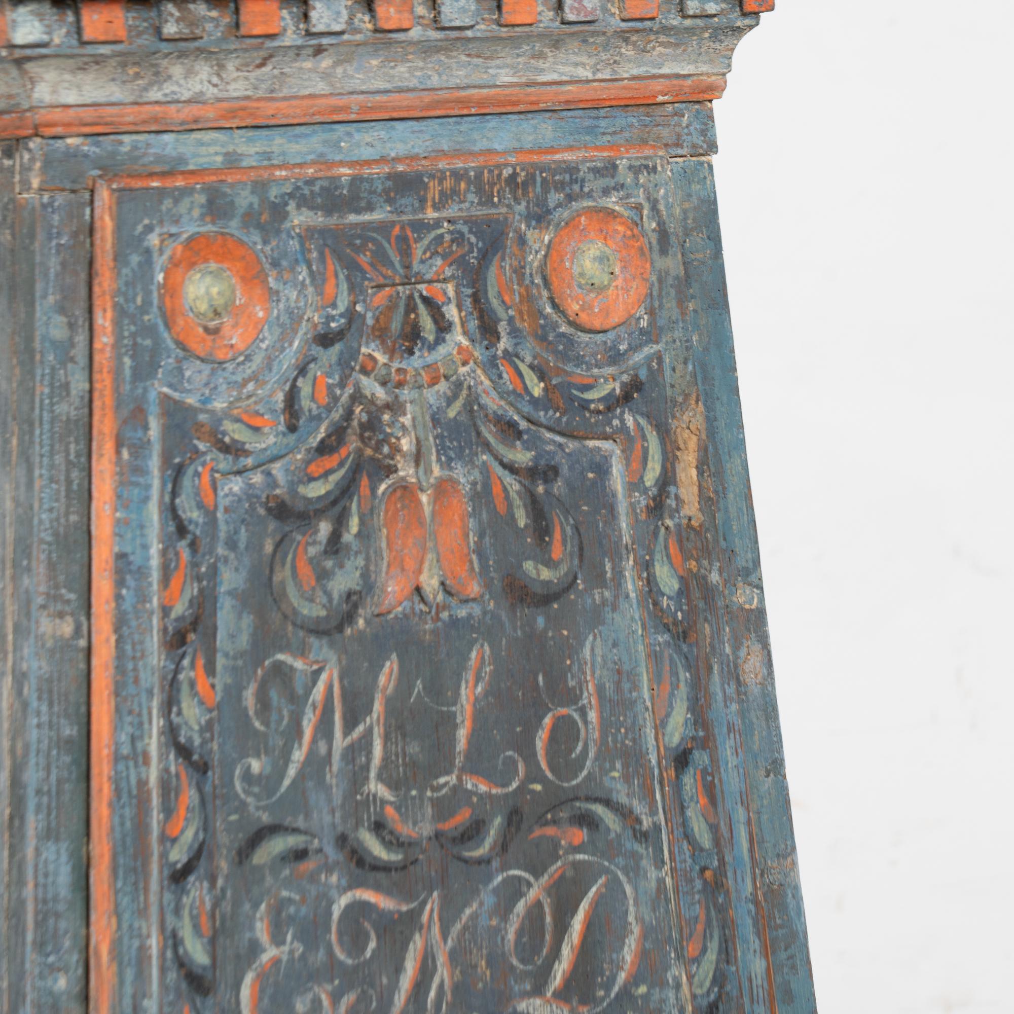 Original Painted Swedish Mora Clock , Dated 1823 For Sale 1