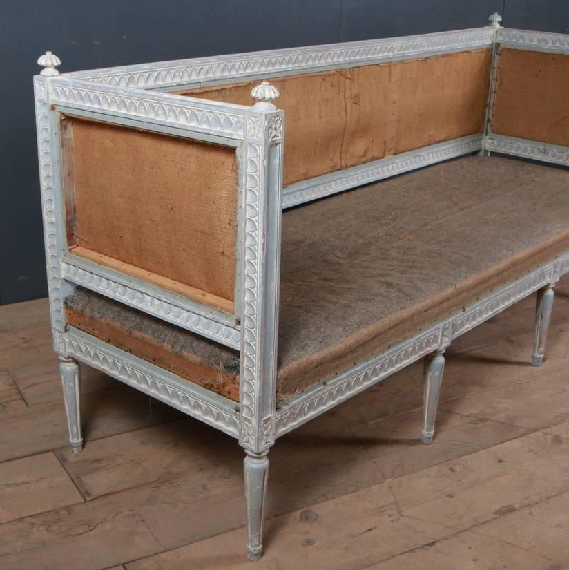 Original Painted Swedish Settle 1