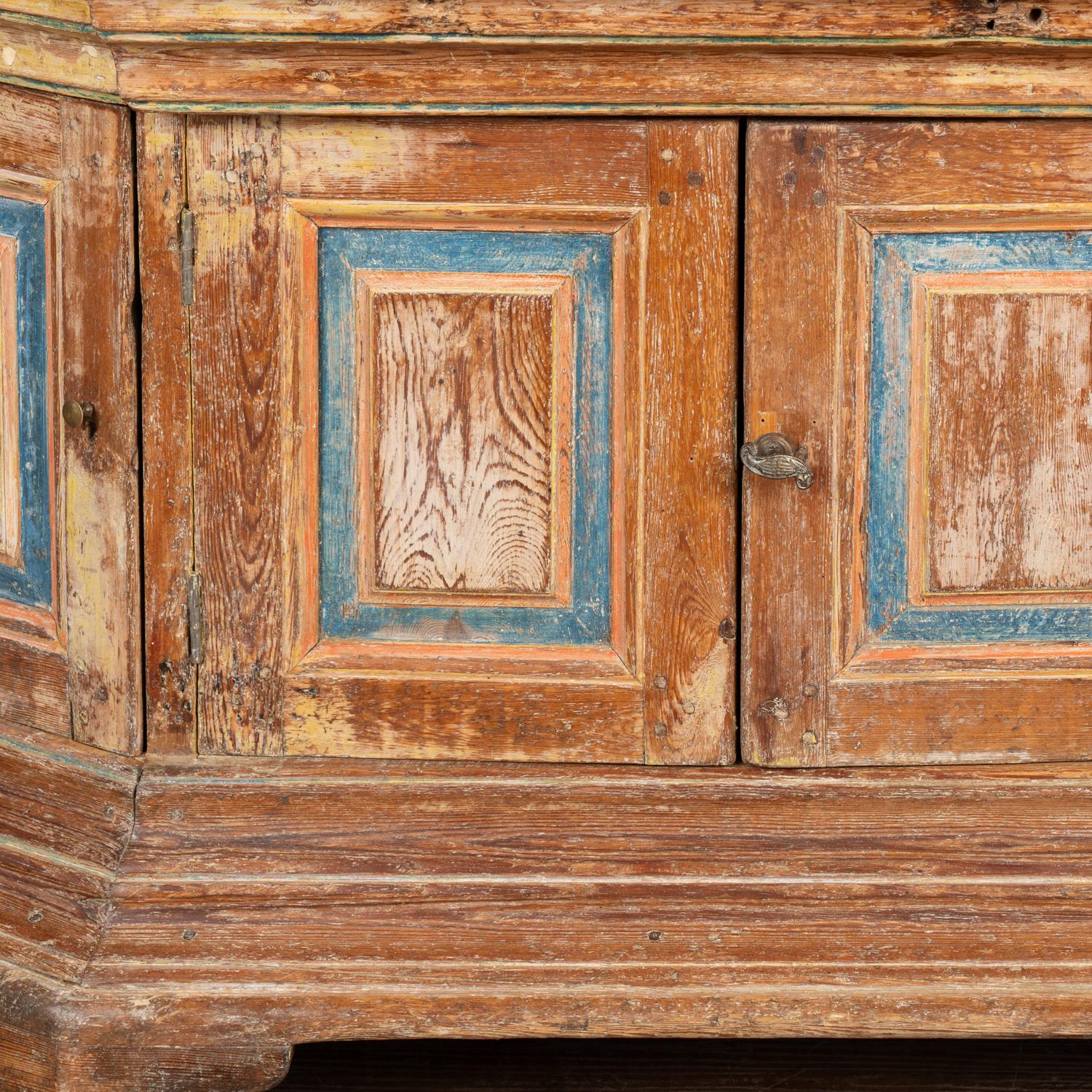 Original Painted Swedish Sideboard Console Dated 1810 For Sale 5