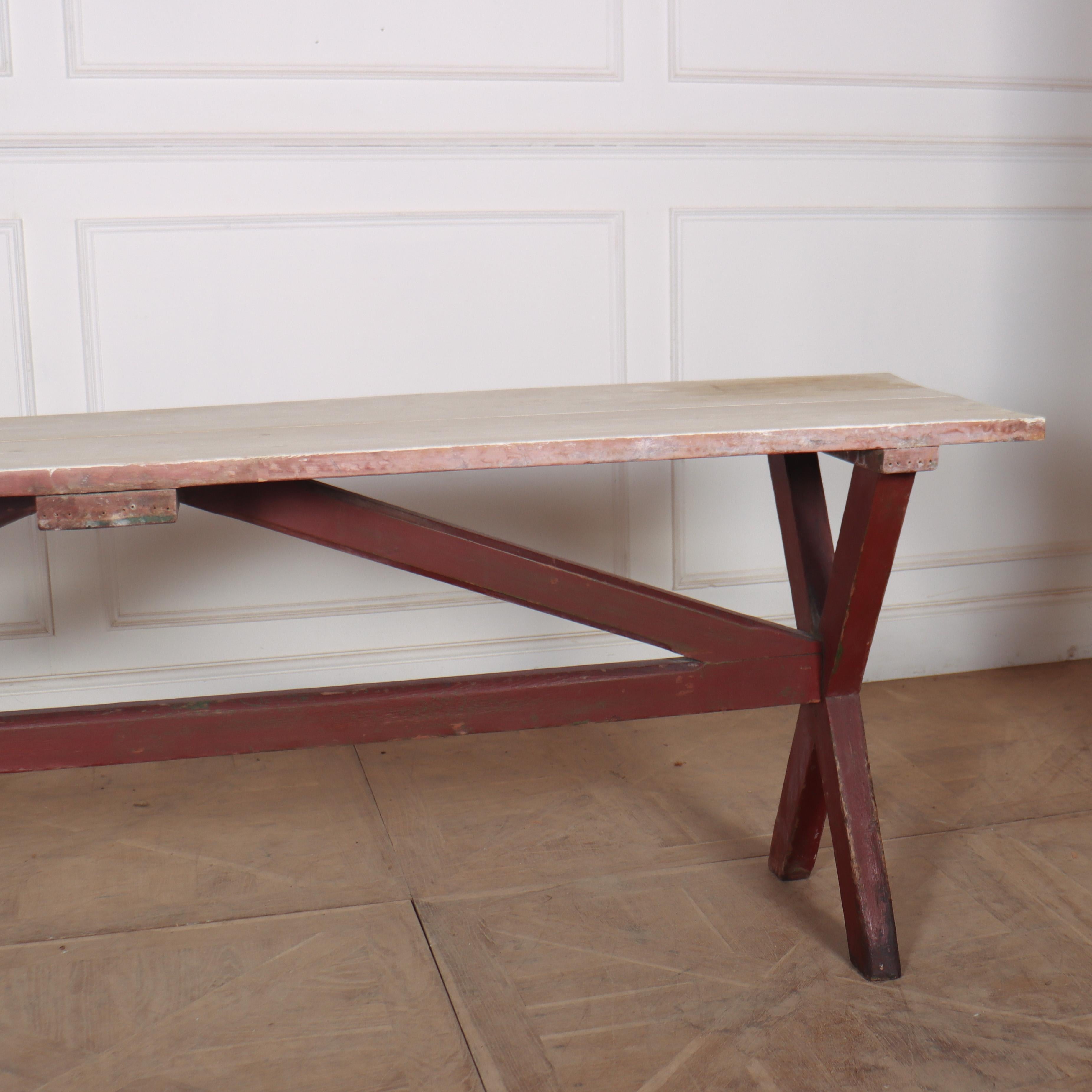 English Original Painted Tavern Table For Sale