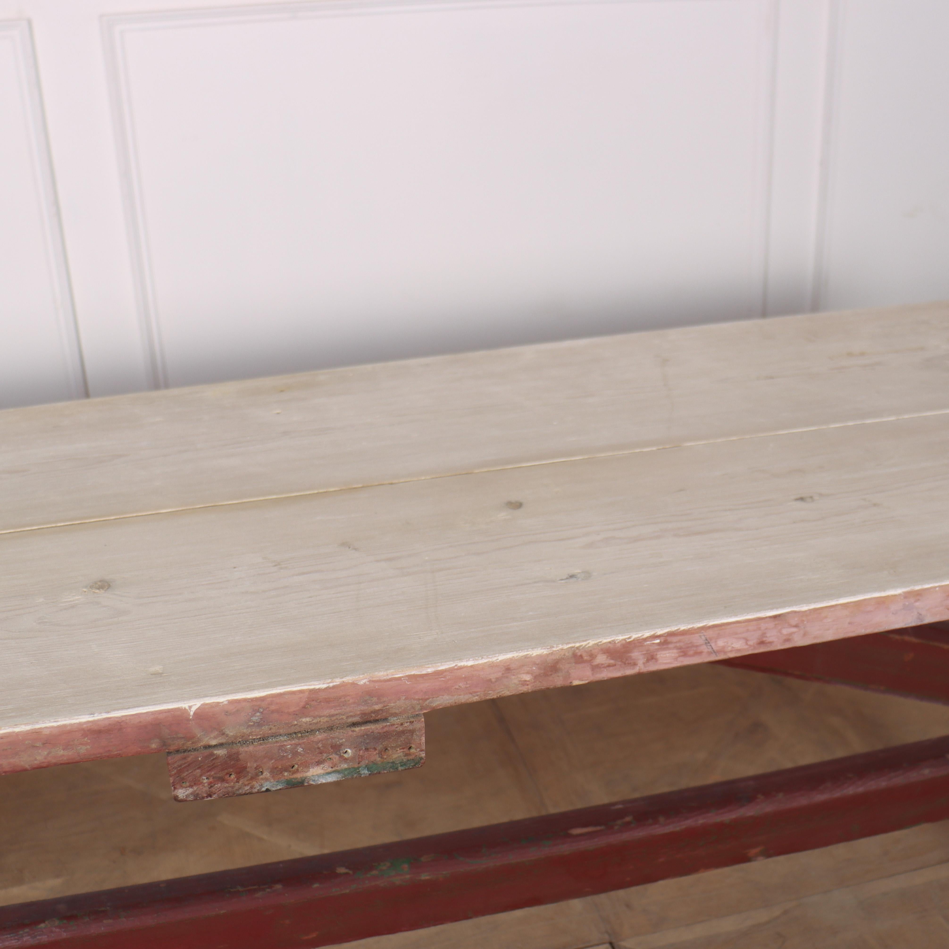 19th Century Original Painted Tavern Table For Sale
